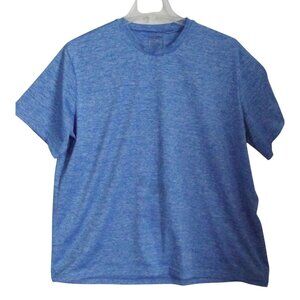 Conversion Performance Shirt Mens XXL blue heather 2x 2xl short sleeve polyester